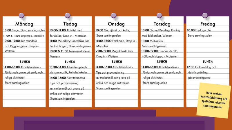 En affisch med en lista på saker att göra.