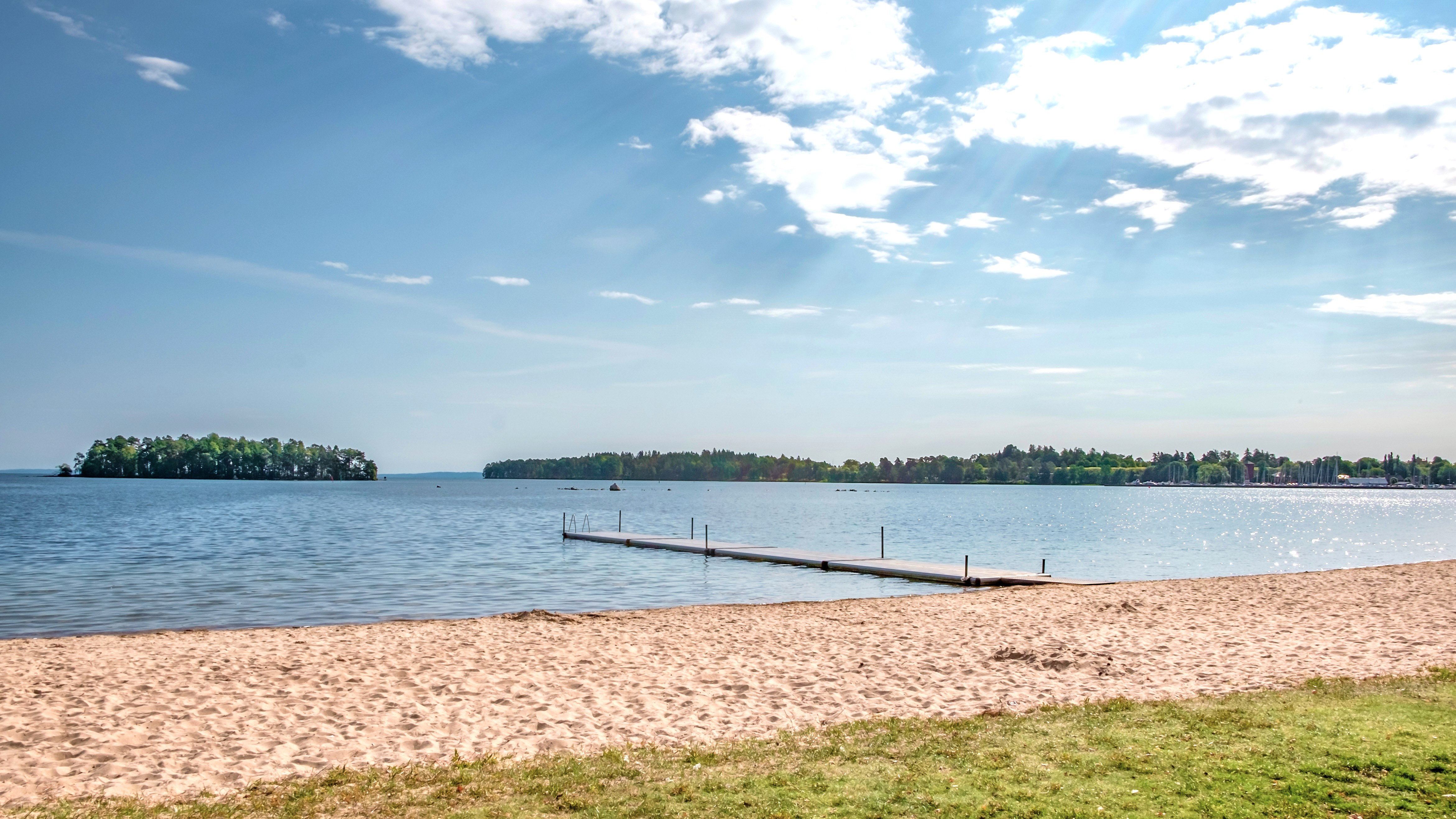 Badplats vid Strandvägen Karlsborg