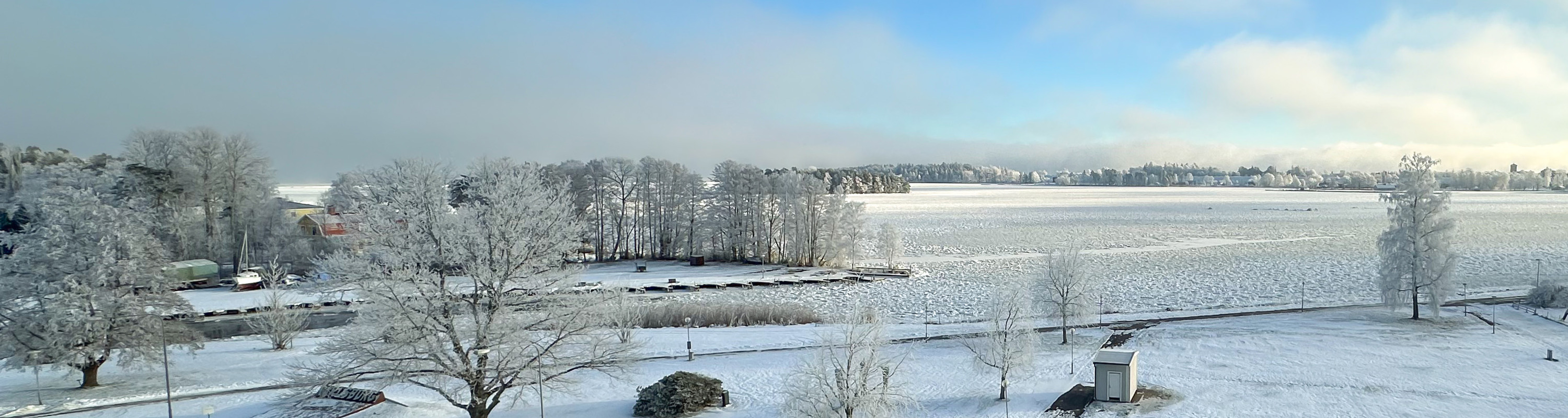 Vinterbild över Vättern 