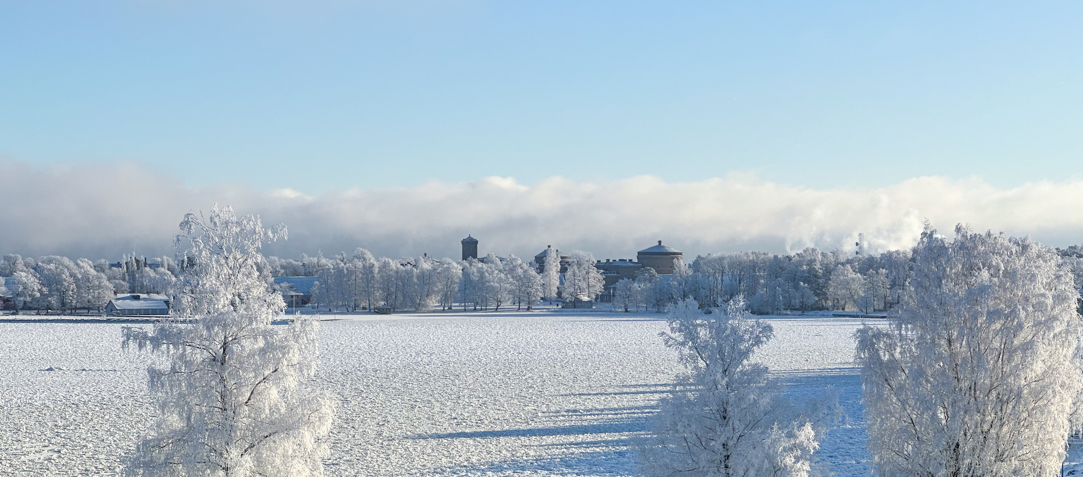 Vinterbild över Vättern 