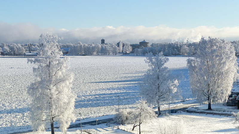 Vinterbild över Vättern 