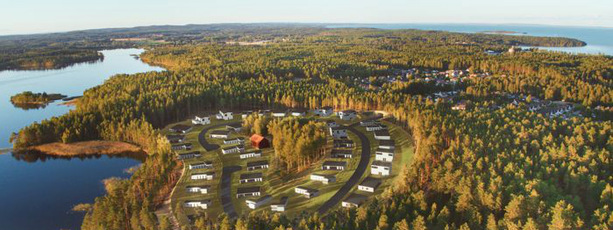 En flygbild över Parkenområdet i Norra skogen.