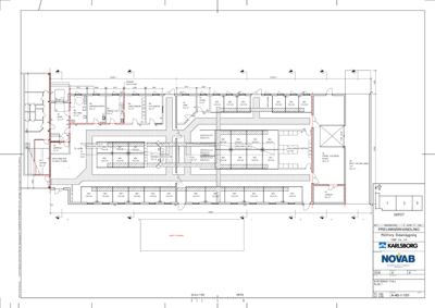 Ritning &ouml;ver det nya stallet