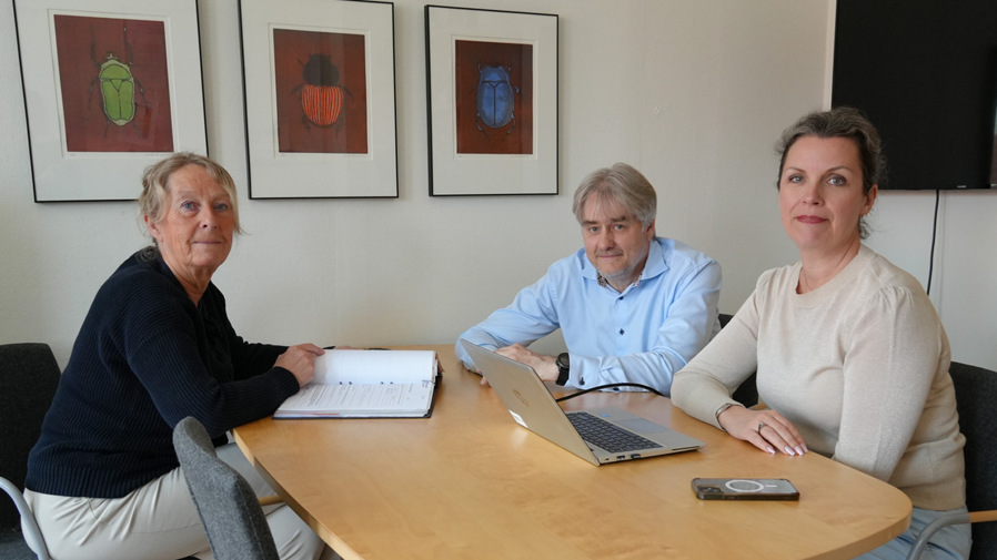 Kajsa, Lennart och Sandra i möte om medborgarbudgeten