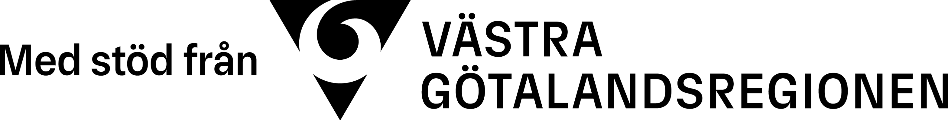 Ett svartvitt foto av en logotyp.