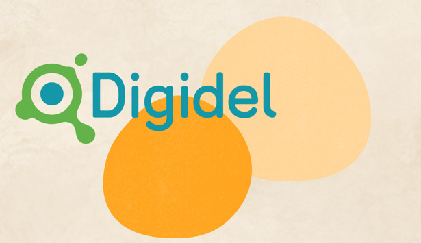 En bild av en logotyp för digidel