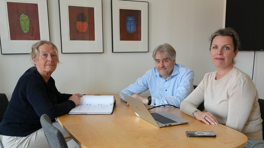 Kajsa, Lennart och Sandra i möte om medborgarbudgeten