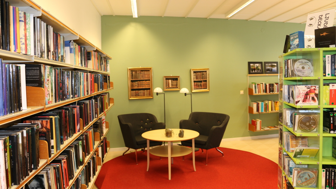 Karlsborgs bibliotek läshörna