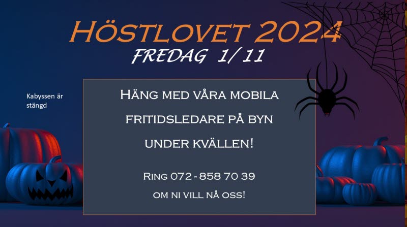 Höstlovsinfo fredag