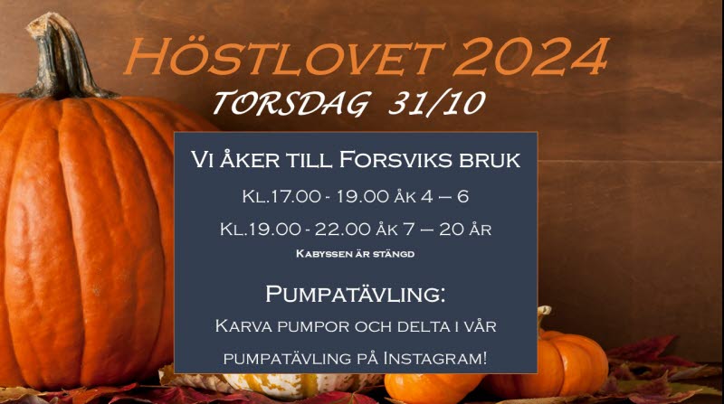 Höstlovsinfo torsdag