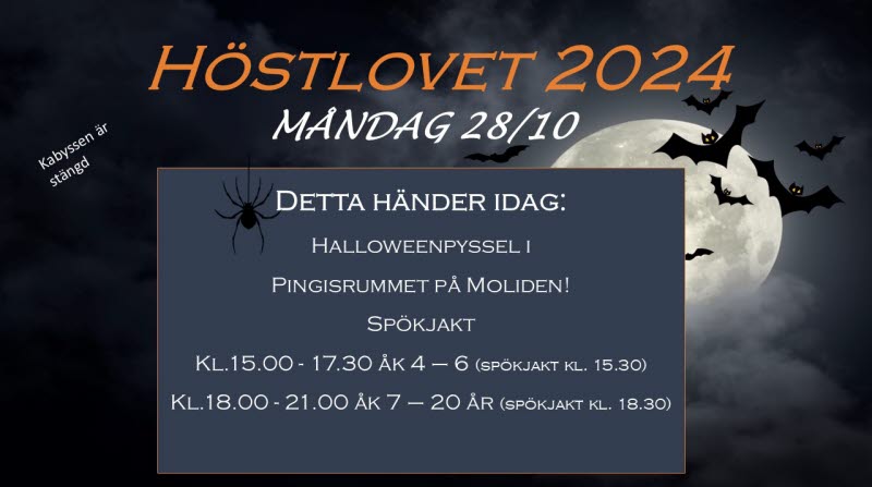 Höstlovsinfo måndag