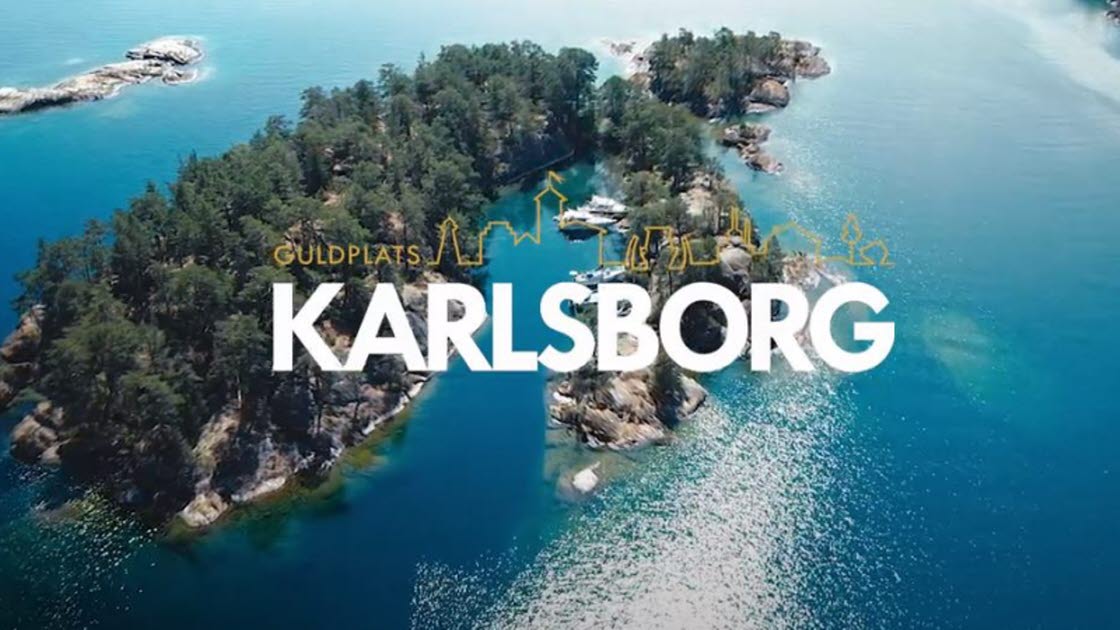 Skärmklipp från inspirationsfilm om Guldplats Karlsborg