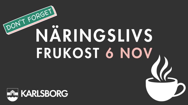 Näringslivsfrukost 6 nov