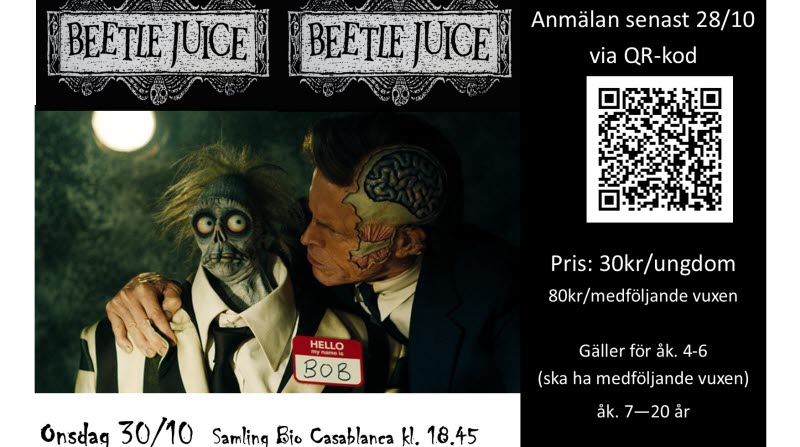 affisch biofilm Beetlejuice