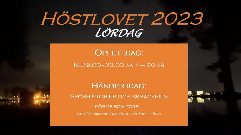 programblad Höstlov 2023